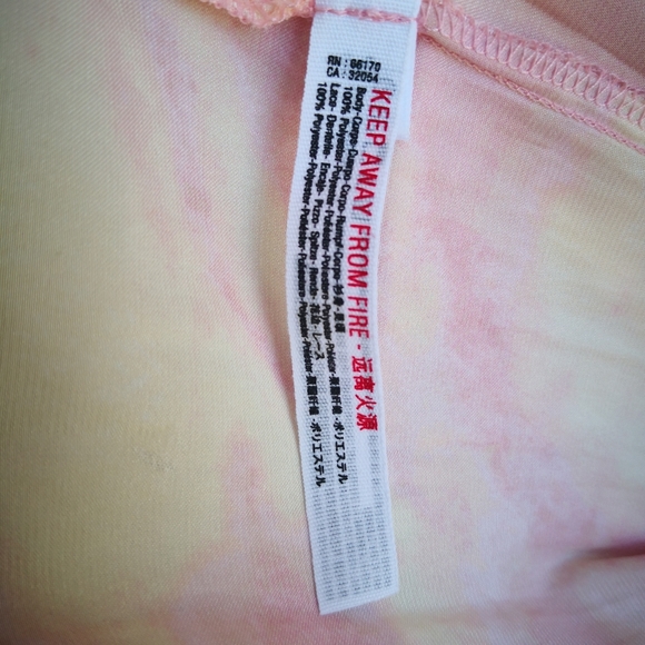 FREE PEOPLE Pink Silky Tie Dye Midi Slip Dress - Picture 7 of 8